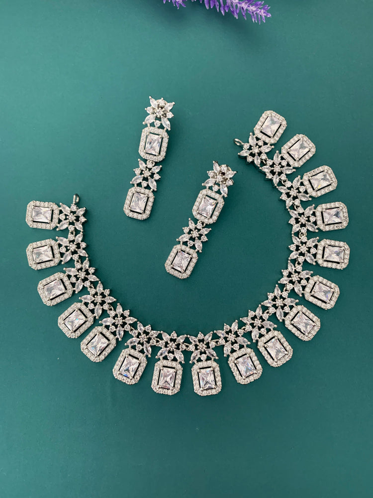 Shallu silver Ad necklace