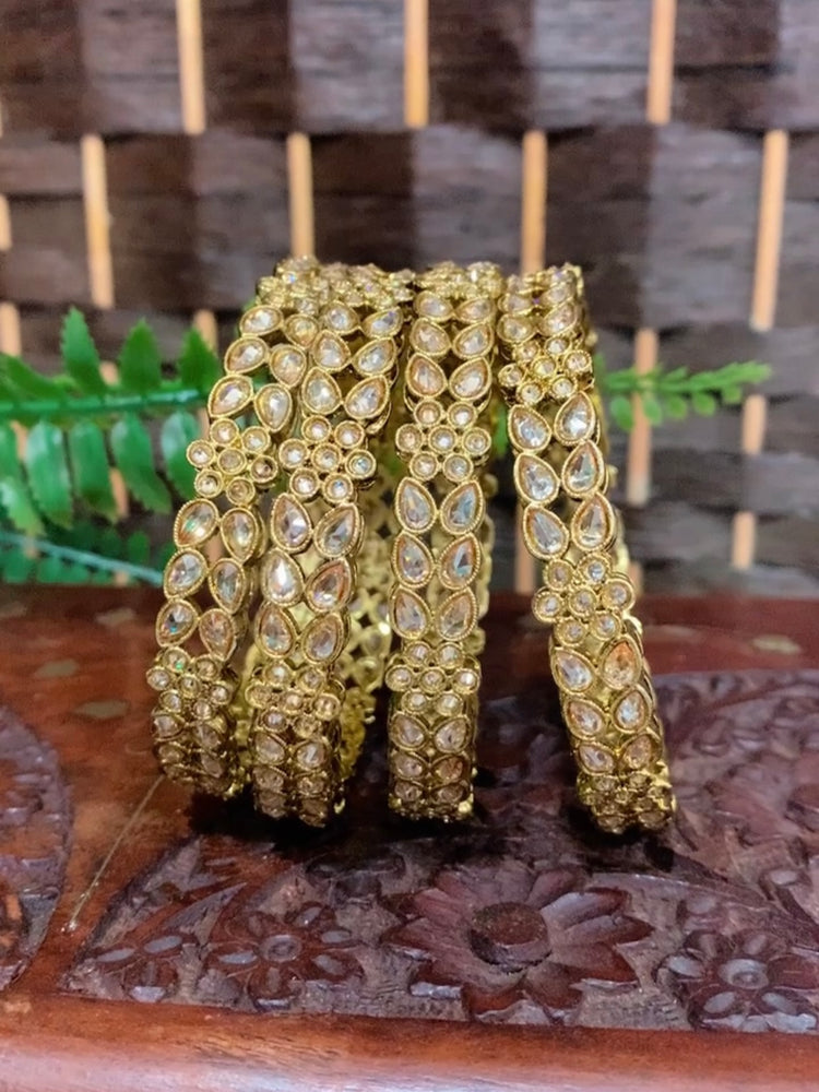 Polki bangle Parul in Antique