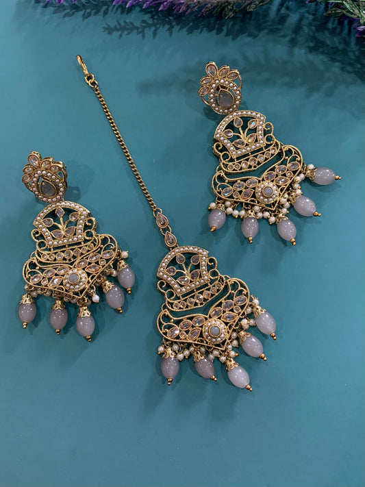 Polki earring Tikka set Molly