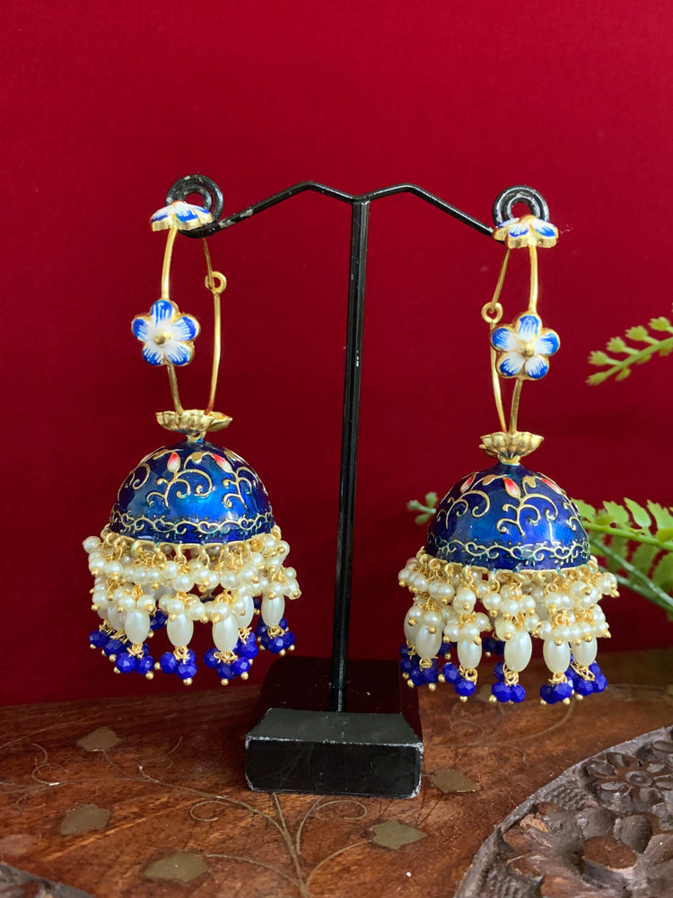 Hand painted meenakari hoop