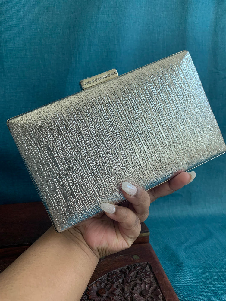 Handbag /clutch in silver