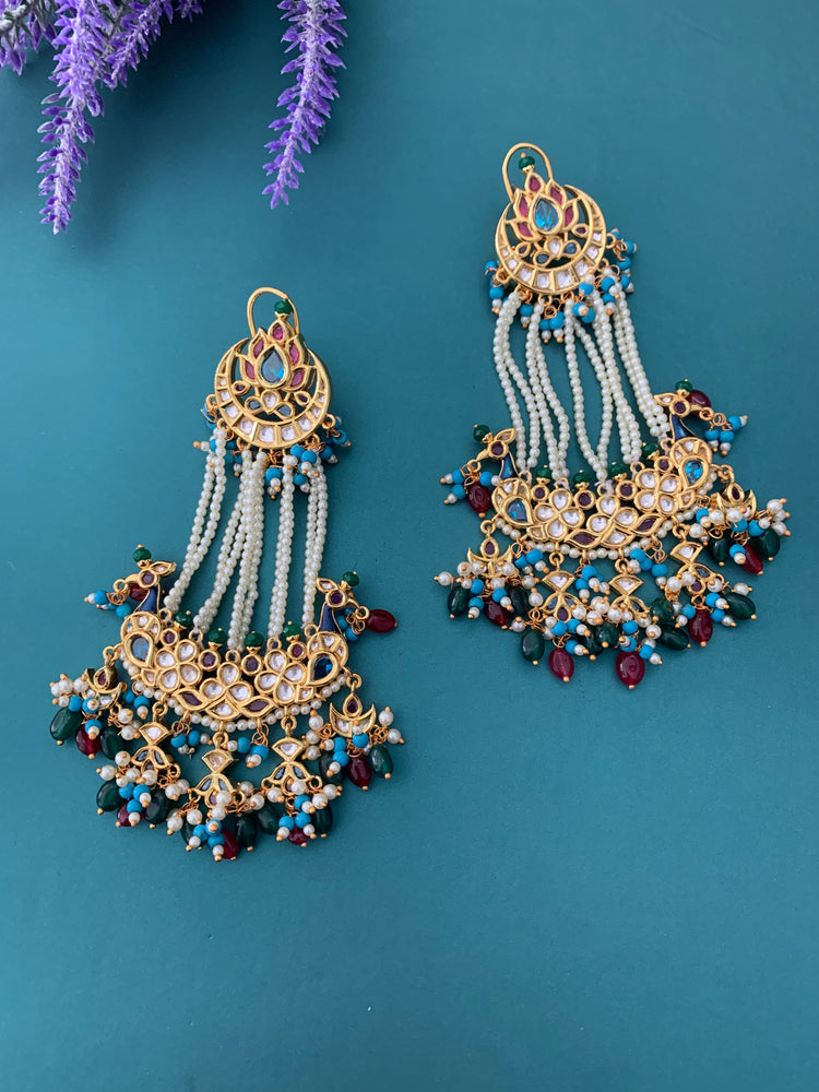 Anuska sharma kundan earring Sabyasach statement design