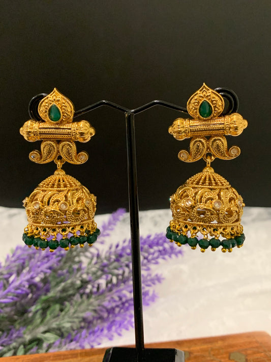 Naya gold plated jhumka/