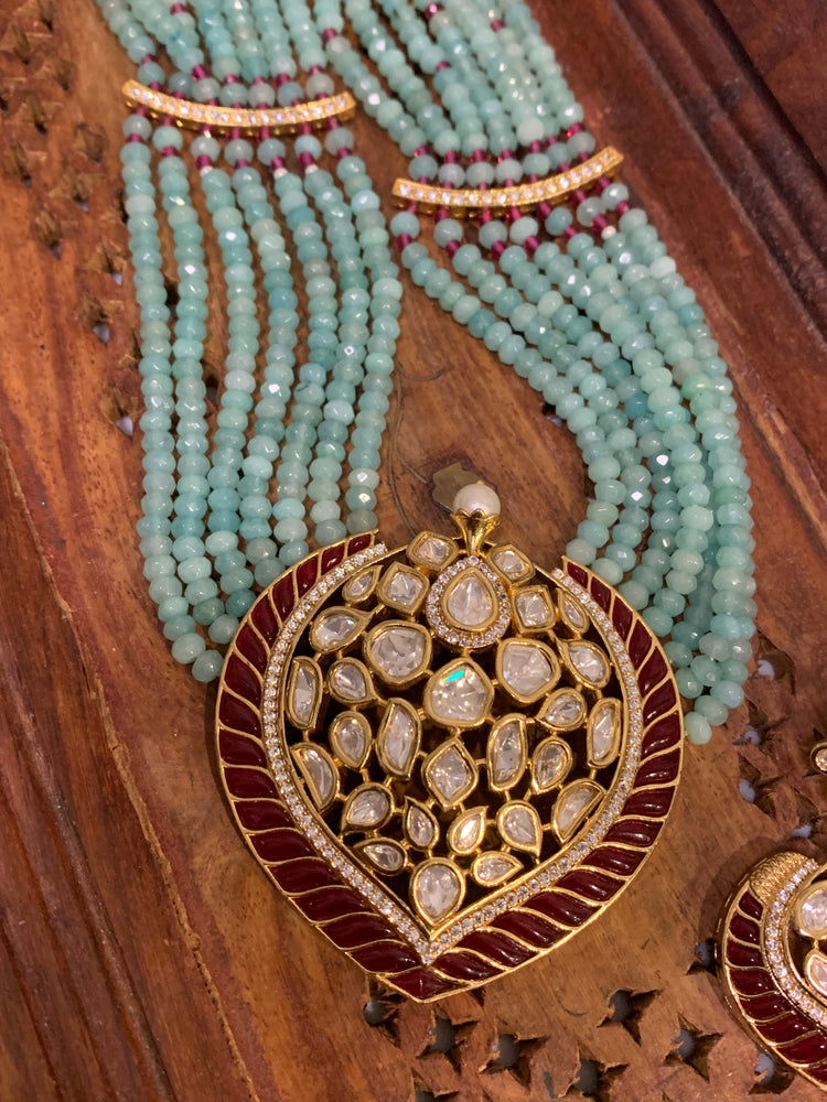 Uncut kundan necklace / mala  ileen