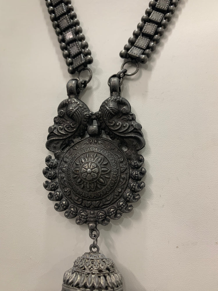 Oxidized/BlackMetal/German Silver necklace