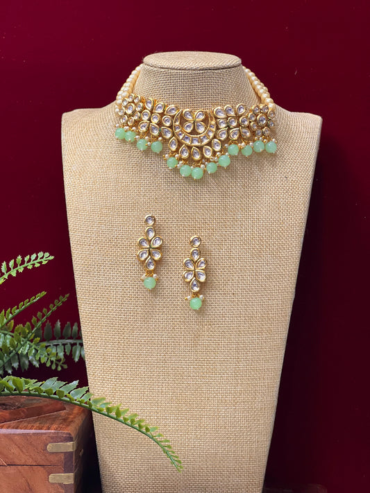 Kundan choker necklace