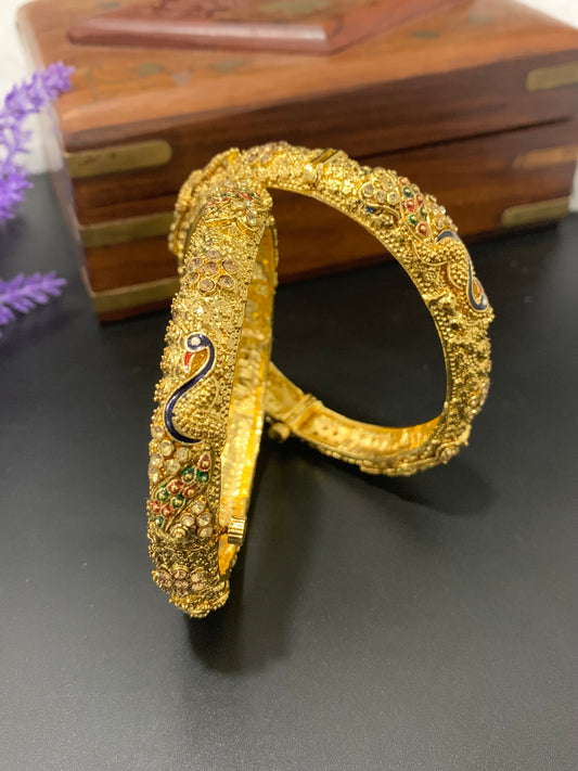 Gold plated bangles Lamia