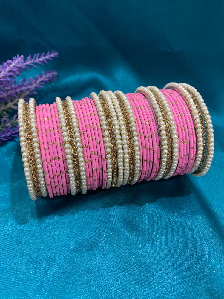 Baby pink bangle set Gulnaz