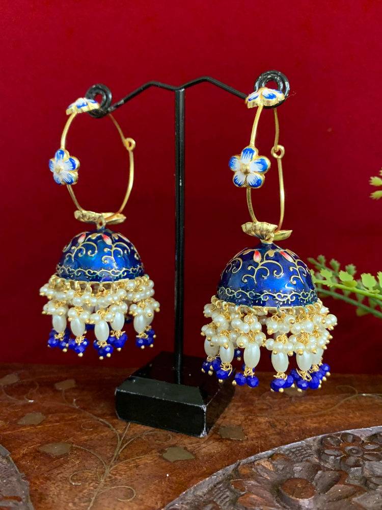 Hand painted meenakari hoop