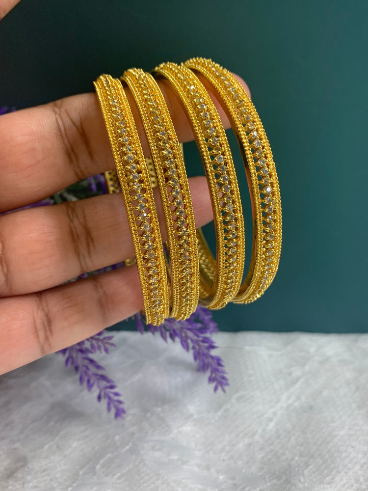 Gold plated AD bangle