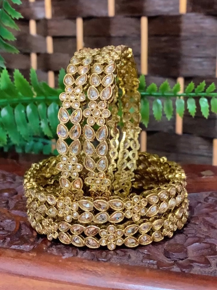 Polki bangle Parul in Antique