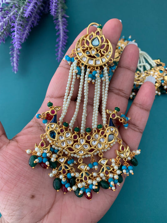 Anuska sharma kundan earring Sabyasach statement design