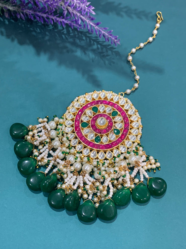 Over size Kundan tikka multi