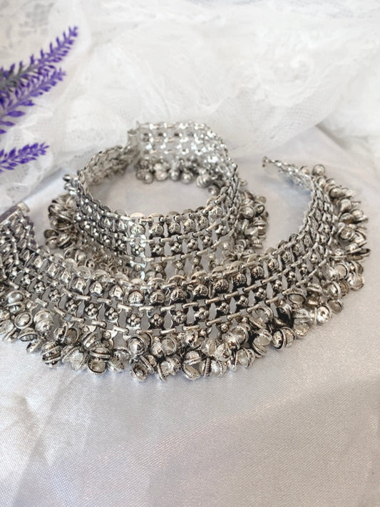 Silver Bridal Antique payal /anklet