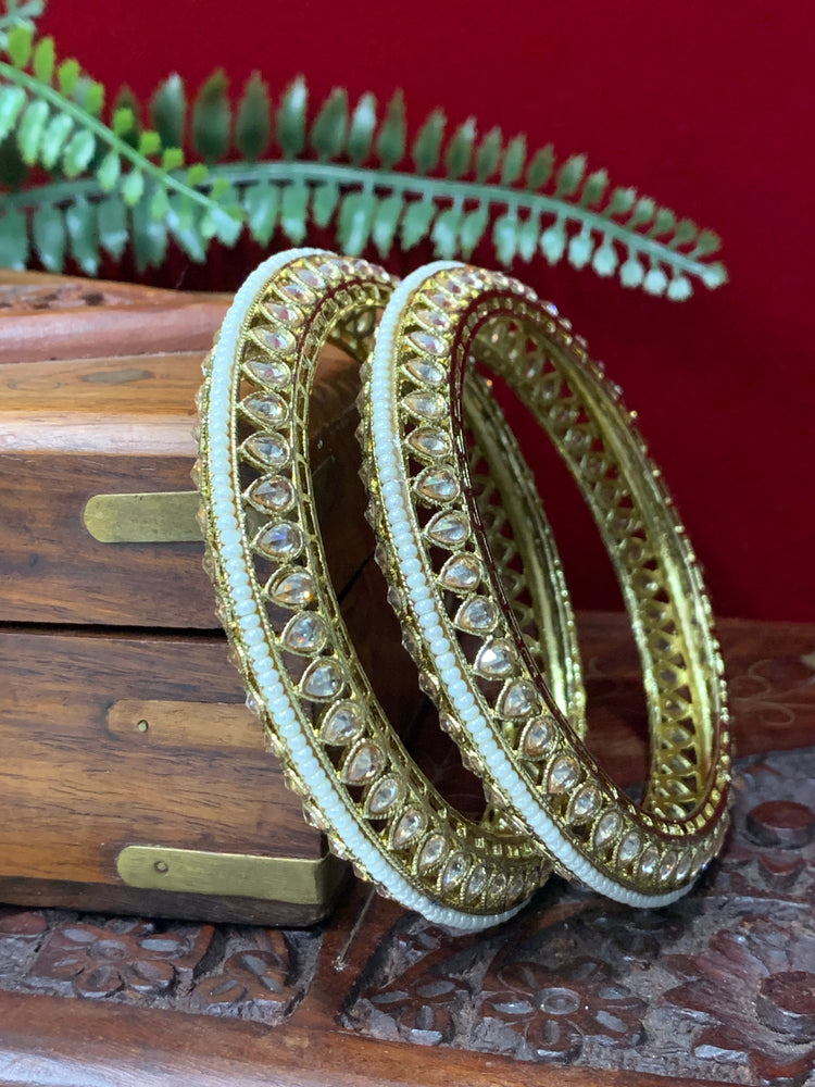 Polki bangles / kada pachili style