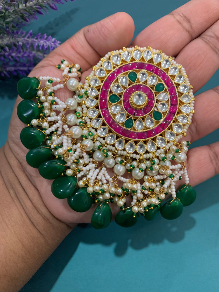 Over size Kundan tikka multi