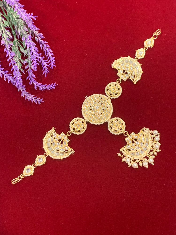 Kundan headpiece with Tikka