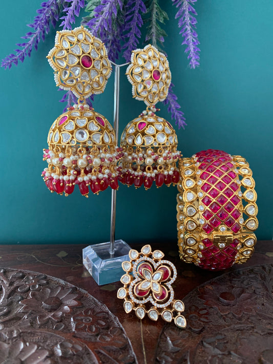 Designer tyanni kundan bangle