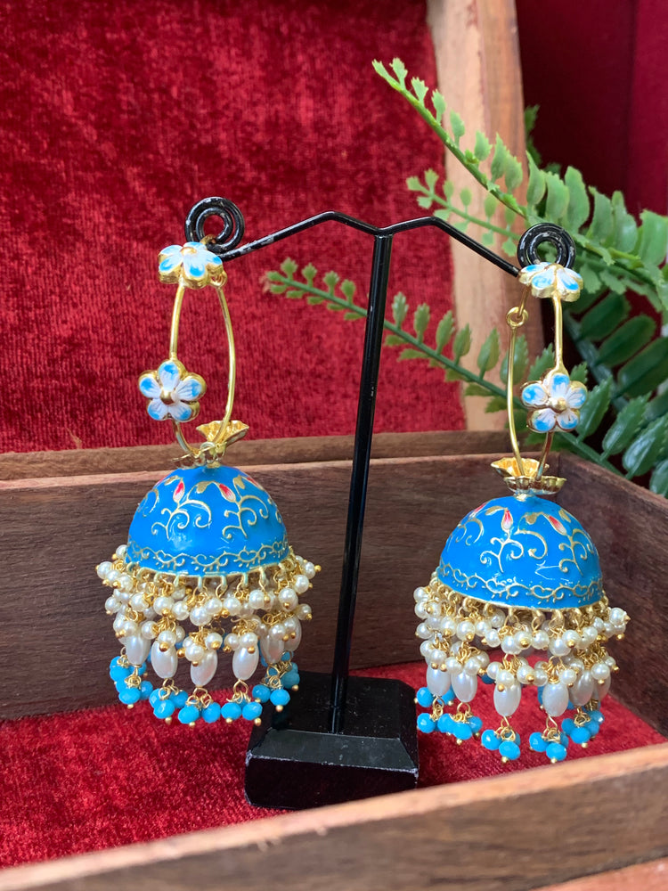 Hand painted meenakari hoop