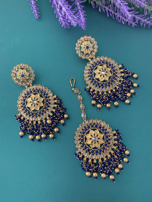 Fiona polki earring tikka